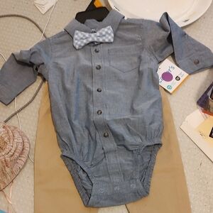 Carter's Blue and Tan Kids Matching Set